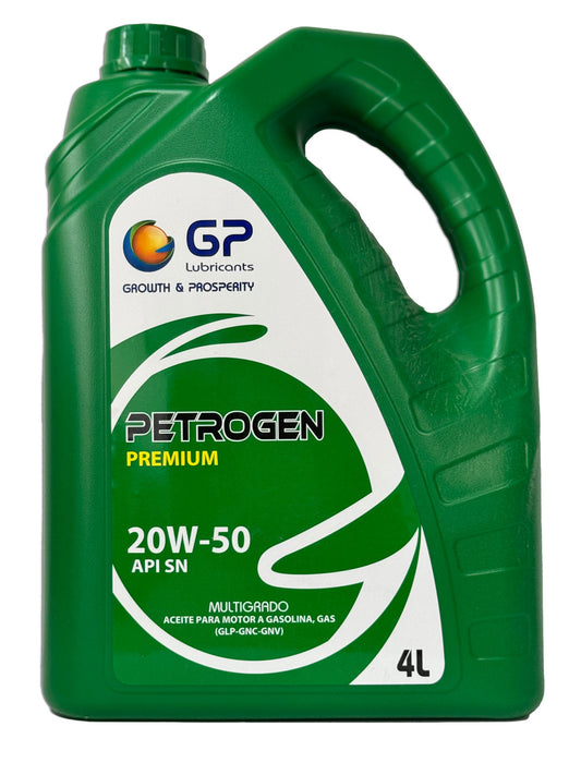 General Petroleum PETROGEN PREMIUM 20W50 API SN Aceite para Auto y Camioneta