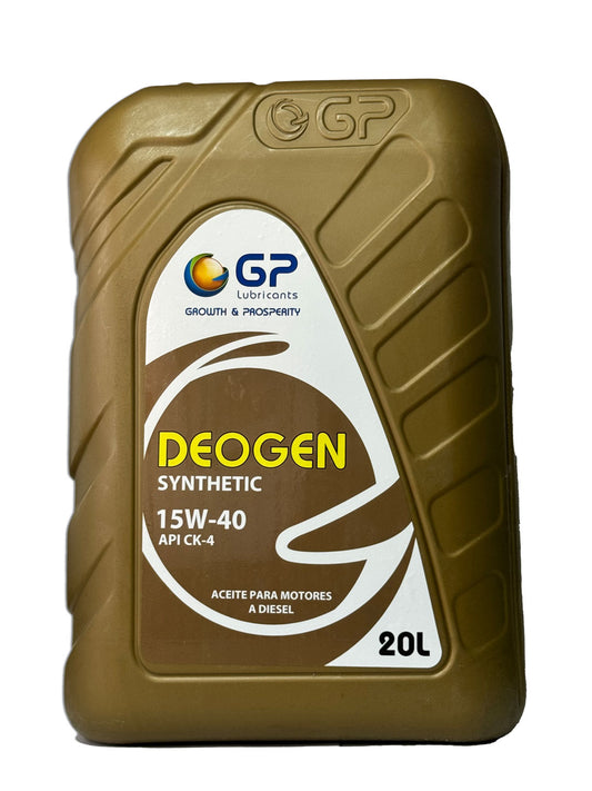 General Petroleum DEOGEN 15W40 API CK-4 Aceite 100% Sintetico de 20 Litros para Motores Diesel