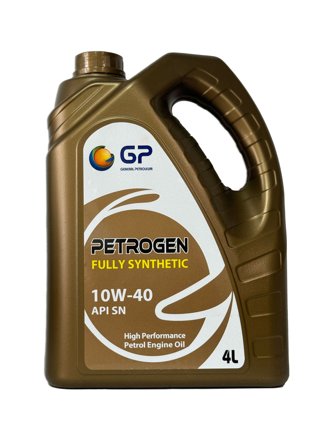 General Petroleum PETROGEN SAE 10W40 API SN Aceite 100% Sintetico de 4 litros para Auto y Camioneta