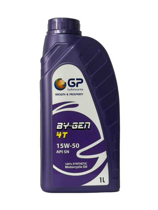 General Petroleum BYGEN 4T SAE 15W50 API SN Aceite 100% Sintetico para Motocicletas